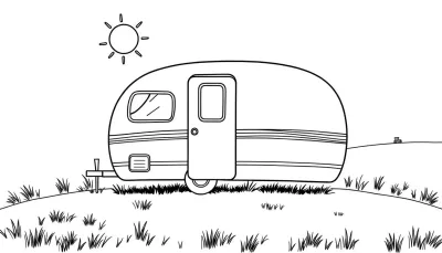 Bumba’s Caravan Kleurplaat