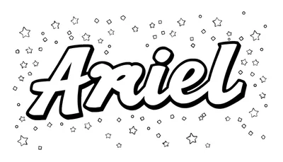 Kleurplaat: Ariel Graffiti