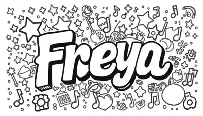 Kleurplaat: Freya’s Muziek-Sterrenfeest!
