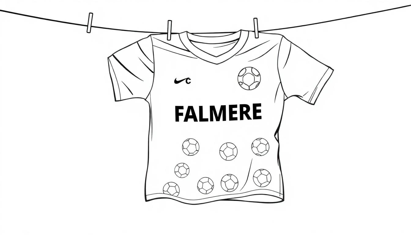 FC Almere shirt kleurplaat om in te kleuren!