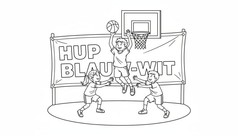 Kleurplaat van een lachende koe in een bloeiende weide.